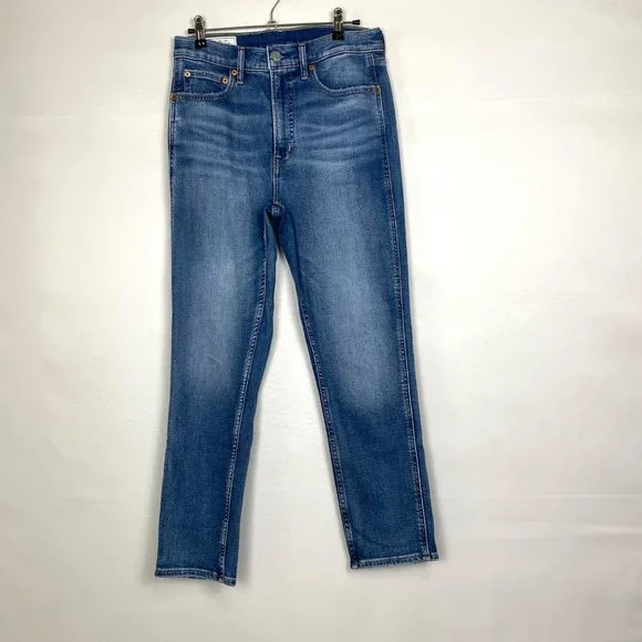 Gap Vintage Slim High Rise Straight Jeans Blue 6 - Picture 3 of 9